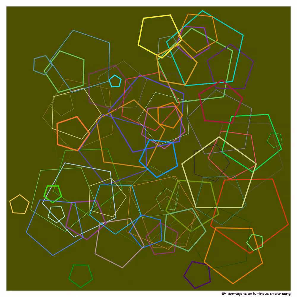64 pentagons on luminous smoke song